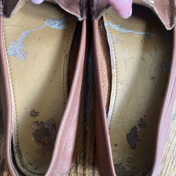Brown leather Coach Opal loafer, size 7.5. Some wear on inner sole, good - Picture 13 of 15